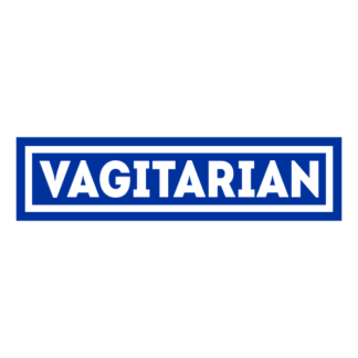 Vagitarian Decal (Blue)